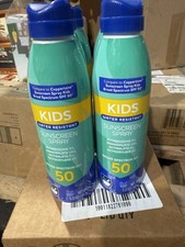 6 CANS Kids Sunscreen Spray SPF 50 Water Resistant Sunscreen Retail 59.95 NEW