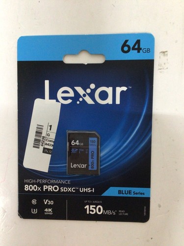 Lexar 64 GB High Performance SDXC UHS-I serie blu 105150103 (44236)
