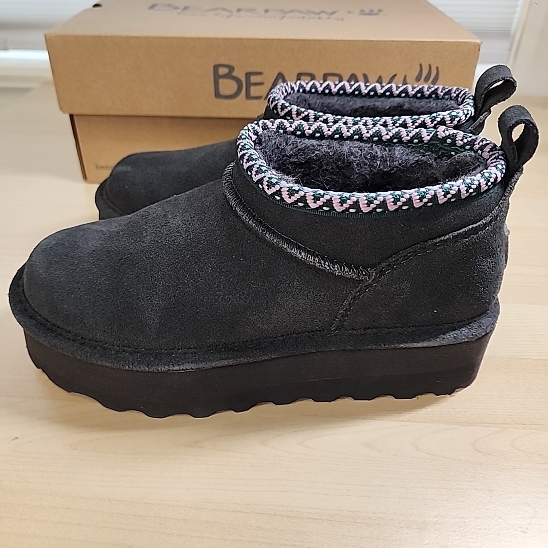 Bearpaw Retro Super Shorty Deco Women's Winter Boots - 3116w Graphite - 6 Medium