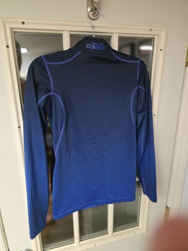 Youth Nike Mock Neck Fitted Shirt Blue sz XL (16-18) - Picture 3 of 3