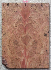 Stabilized Pink Blushed Cherry Burl knife scales 0045, gun grips, craft wood