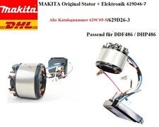 ORGINAL Kompletter Stator  Makita passend für DDF486 DHP486 Kat.Nr. 629D46-7