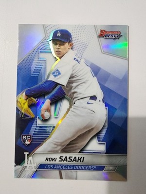 Roki Sasaki 2025 Bowmans Best Baseball Refractor Rookie Dodgers 