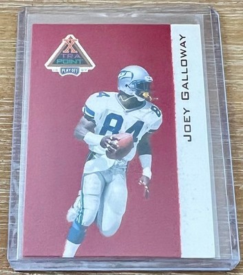 JOEY GALLOWAY 1997 Playoff First And Ten XTRA POINT FELT RED ! SEATTLE SEAHAWKS!