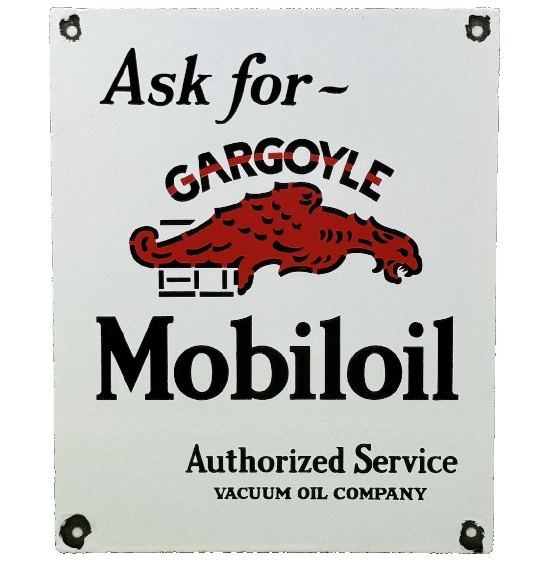 Gargoyle Mobiloil In Original Advertising Signs (1930-1969) for