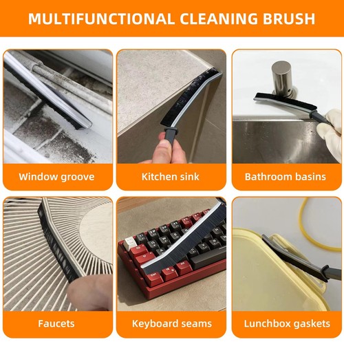 3Pcs Hard-bristled Crevice Cleaning Brush, Multifunctional Thin Gap Scrub Bru... - Picture 5 of 7