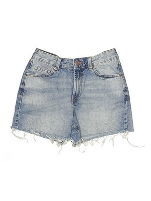 Amisu Jeans Women Blue Denim Shorts 4