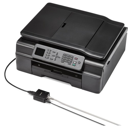 10/100mbps Ethernet To Usb 2.0 Network Lpr Print Server - Usb Print Server With - Picture 3 of 7