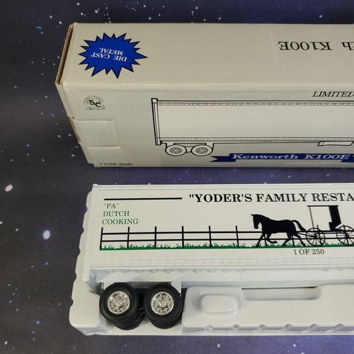 VTG Yoder's Family Restaurant PA. Diecast 1:64 Kenworth K100E 1 of 250 1994 RARE - Picture 2 of 15