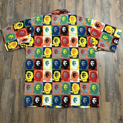 Dragonfly Clothing Button Down Shirt Che Guevara AOP Andy Warhol Size L - Picture 15 of 16