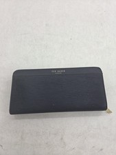 Ted Baker Womens Purse Yasmine Matinee Large Navy Blue Leather Bark Textured