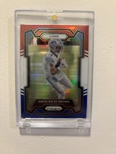 2023 Panini Prizm Red White Blue Amon-Ra St. Brown #96 Detroit Lions Football