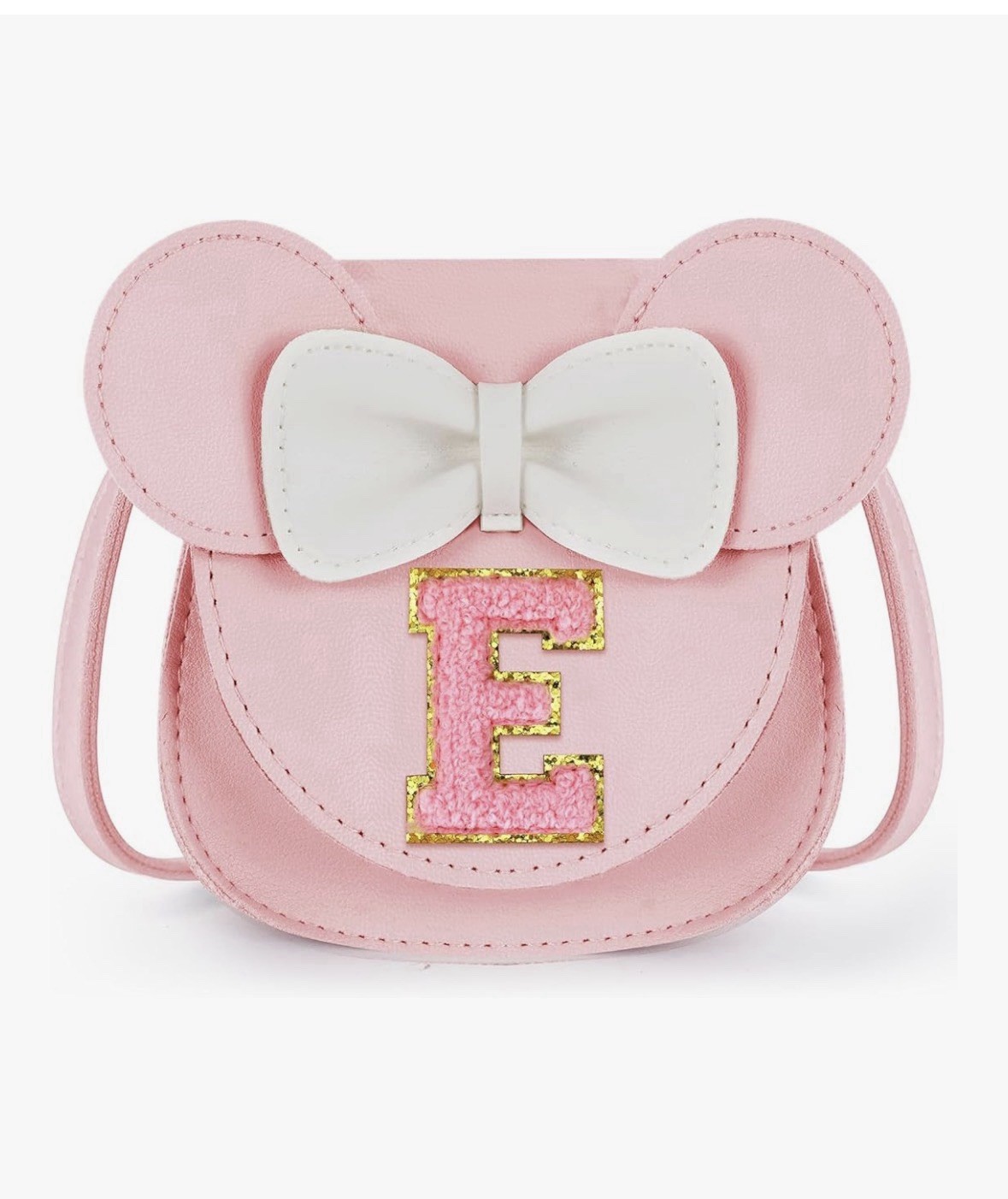 Toddler Purse Gifts for Girl Kids Little Initial Mouse Ears 