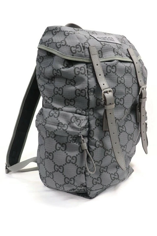 GUCCI   Sac à dos polyester noir GG Supreme RIPSTOP 