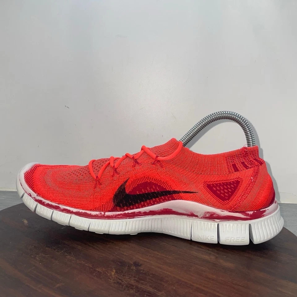 Nike Free Flyknit+ Mens Running Shoes Sneakers Comfort Size 9 US 615805-606 - Image 2 of 4