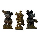 Vtg Disney Mickey Minnie Mouse Goofy Metal/Lead Figures 1933 Allied Toys