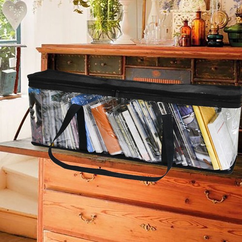 Media Storage Bag DVD Carry Handles Bookshelf Handbag Cd Bags Organizer - 第 11/12 張圖片