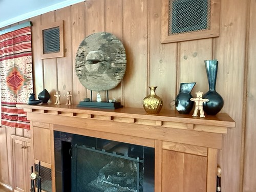 French Art Deco 1920’s Heavy Chunky Solid Hand Hammered Brass Center Piece Vase - Picture 9 of 15