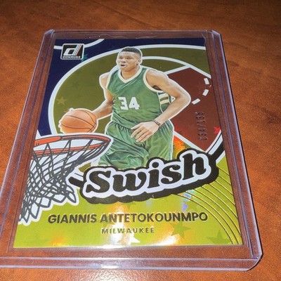 2025-26 Panini Donruss Swish Giannis Antetokounmpo JERSEY MATCH #15 Stars 34/135