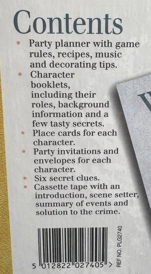 Murder Mystery Dinner Party Game What The Butler Saw 6-8 Player Teen+ New Sealed - Image 4 of 4