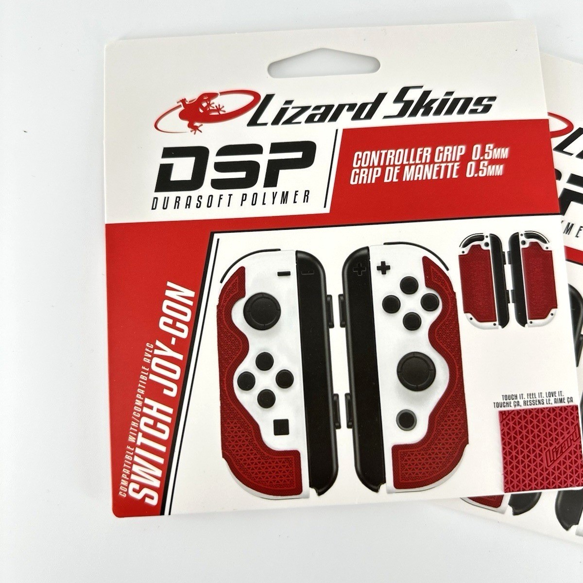 4 Pack Lizard Skins Switch Joy-Con DSP Controller Grip 0.5mm Crimson Red