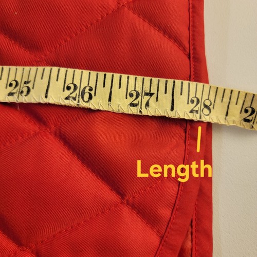 Steve & Barry's Outfitters, Women's Large, Red Quilted Snap Up Coat, Pockets - Picture 9 of 13