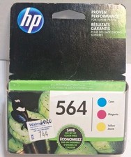 Genuine HP 564 Tri Color Ink Cartridges Cyan Magenta Yellow - EXP Nov 2021 New