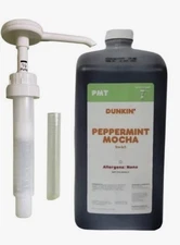 Dunkin' Peppermint Mocha Swirl with Pump. 
