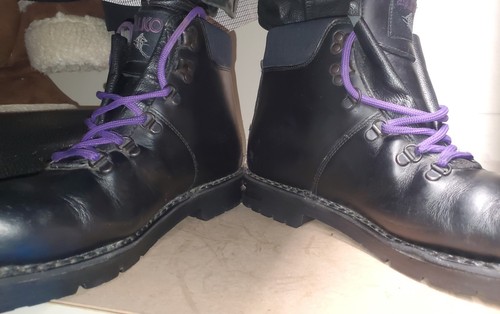 Alico Men’s Boots Black Size 9.5 No Laces Mountain Boots B17 - Picture 5 of 18