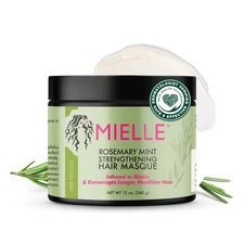 Mielle Organics Rosemary Mint Strengthening Hair Mask for Damaged Hair - Deep
