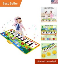 53  x 23  Colorful Piano Mat with 8 Animal Sounds   Perfect Toddler Dance Toy