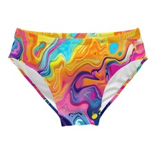 Vibrant dyed swim trunks non slip elastic soft men's trunks perfect for pool par