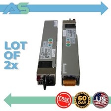 Lot of 2 EMACS M1U-2750V Emacs 750 Watts 100-240V Hot-Swap Server Power Supply