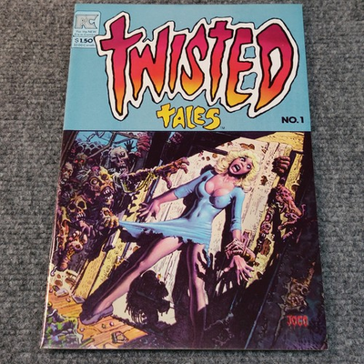 #ad Twisted Tales #1 1982 PC Signed by Bruce Jones amp; April Campbell VF NM $150.00