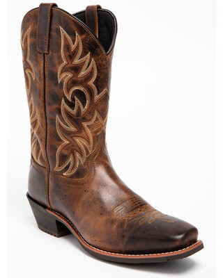 Laredo Breakout Square Toe Western Boots Mens 10.5 D 68354 Rust Brown