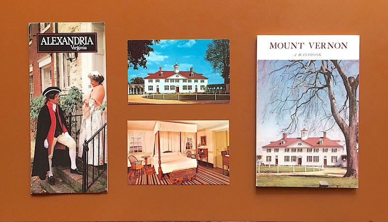 Vintage Guide, Brochure, Postcards for Mount Vernon, Alexandria / Virginia