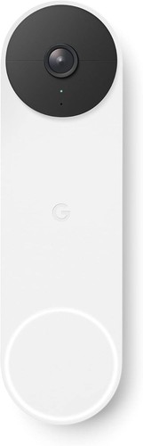 Google Nest kabellose batteriebetriebene Video-Türklingel - Schnee (GWX3T)
