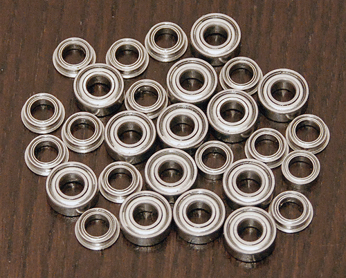 (28pcs) TAMIYA MOUNTAINEER / BRUISER Metal Sealed Ball Bearing Set - Picture 1 of 1