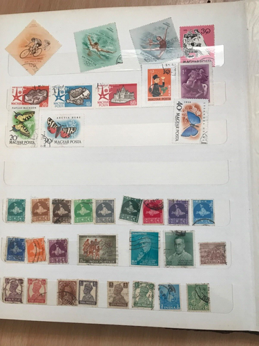collection of Vintage stamp albums with worldwide stamps - stockbooks Lot B - 第 13/24 張圖片