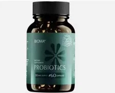 Bioma Probiotics for Digestive Health | 3-in-1 Gut Health Formula | 60 Capsules