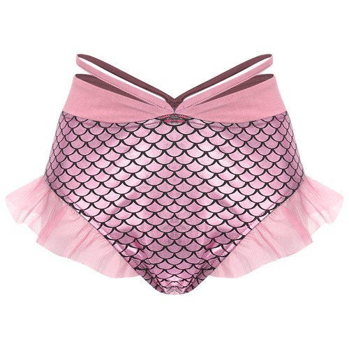 Womens Shorts Sexy Underwear Tulle Trim Briefs Stretchy Cosplay Ruffled Booty - Picture 32 of 59