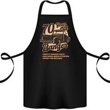70 Year Old Banger Birthday 70th Year Old Cotton Apron 100% Organic