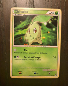 Chikorita - 53/95 - Common LP English Pokemon Call of Legends