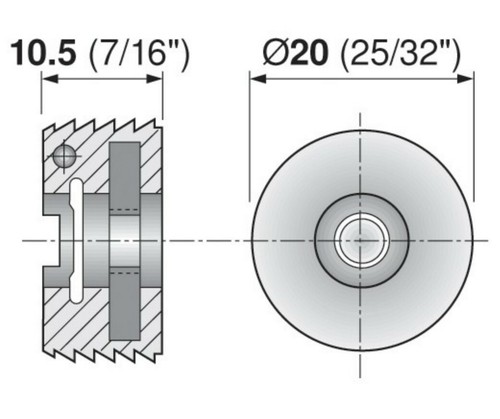 Blum Drawer Fascia Front Adjusters - 295.1000 pack of 10 pcs - Imagen 2 de 5