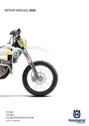 Husqvarna Service Workshop Shop Manual Book 2022 FE 350 US