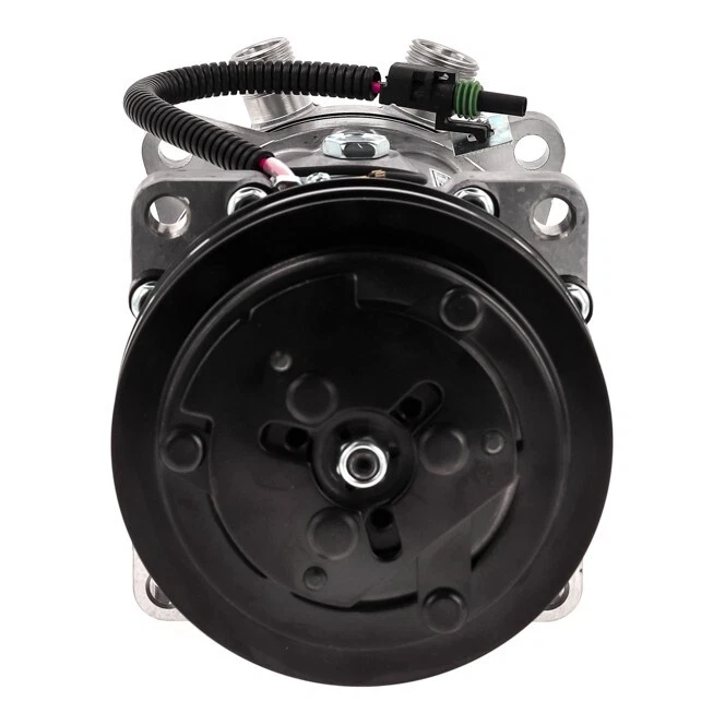 Compresor de CA SD7H15 compatible con International / Kenworth / Mack / Nuevo / Peterbilt QR Foto 4 de 4