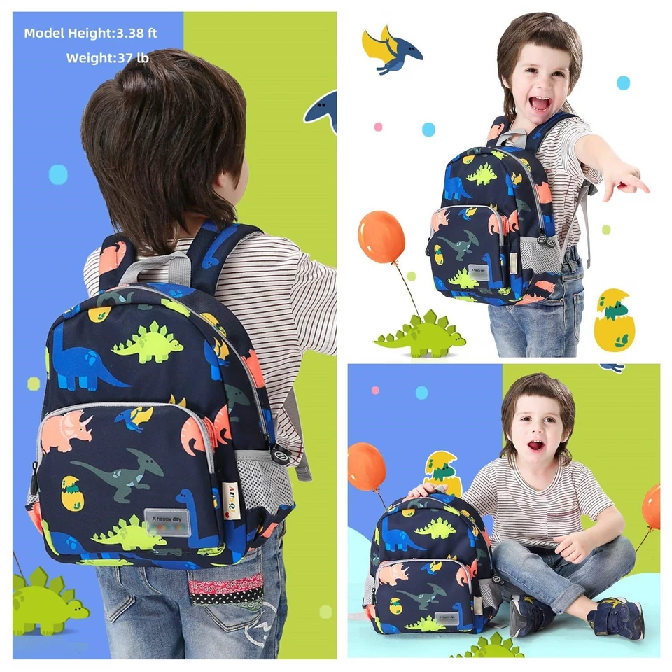 Mochila Con Arnes Para Niños Pequenos Con Correa, Mochilas De Dinosaurios Para... Foto 3 de 4