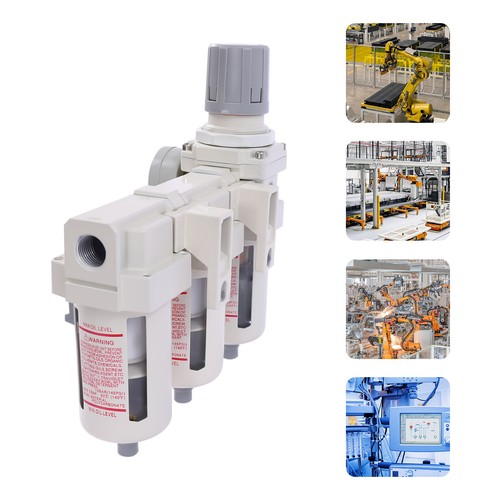 1/2" NPT Luftdruckregler Lufttrockner Filter Druckwasser Falle Separator - Bild 13 von 16
