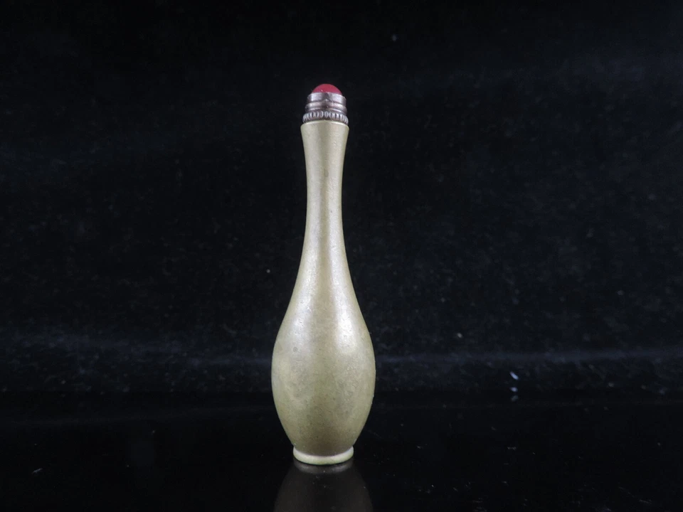 Excelente botella de tabaco de cobre chino hecha a mano rara H Foto 4 de 4