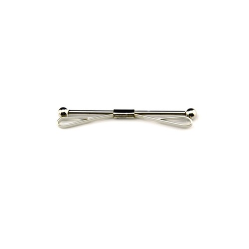 Men’s Shirt Collar Pin Chain Tie Bar Brooch Accessories Men Gift Silver Gold - Picture 5 of 7